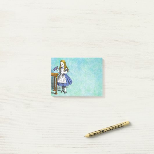 Alice in Wonderland Post-it® Notes (Op bureau)