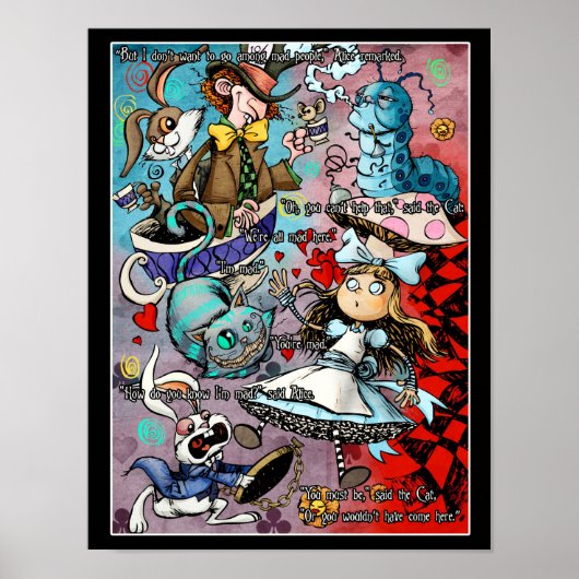 Alice in Wonderland Poster (Voorkant)