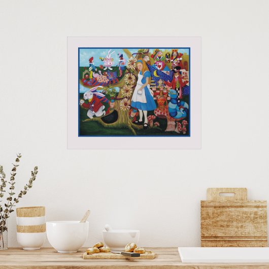 Alice in Wonderland poster (Keuken)