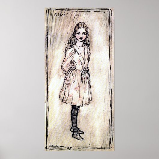 Alice in Wonderland Poster (Voorkant)