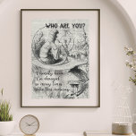 Alice in Wonderland Poster<br><div class="desc">Alice In Wonderland Poster - vol charme en karakter, dit oude beeld van Alice die met Absolem praat, de caterpaal, in Wonderland zal de perfecte decoratieve aanraking toevoegen aan je woonruimte of entertainmentgebied. Waarom zet het niet op in de bibliotheek om ambience toe te voegen en verwondering te vragen aan...</div>
