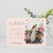 Alice In Wonderland Potlood Kalender Foto Save The Date (Staand voorkant)