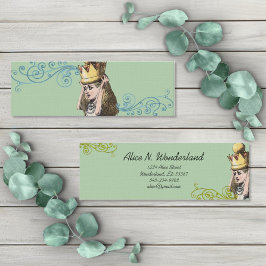 Alice in Wonderland Princess Queen Girl Mini Visitekaartje