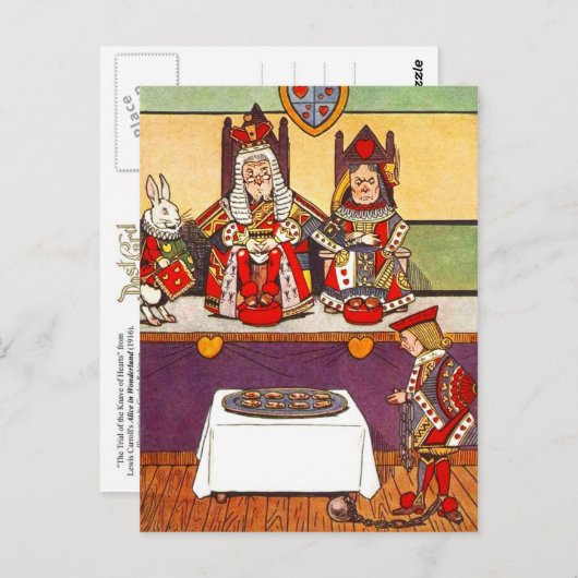 Alice in Wonderland: Proef van het hart Briefkaart (Voorkant / Achterkant)