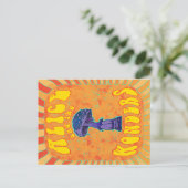 Alice in wonderland Psychedelic Hippie Briefkaart (Staand voorkant)