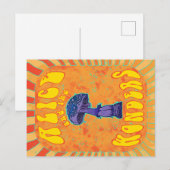 Alice in wonderland Psychedelic Hippie Briefkaart (Voorkant / Achterkant)