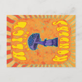 Alice in wonderland Psychedelic Hippie Briefkaart (Voorkant)