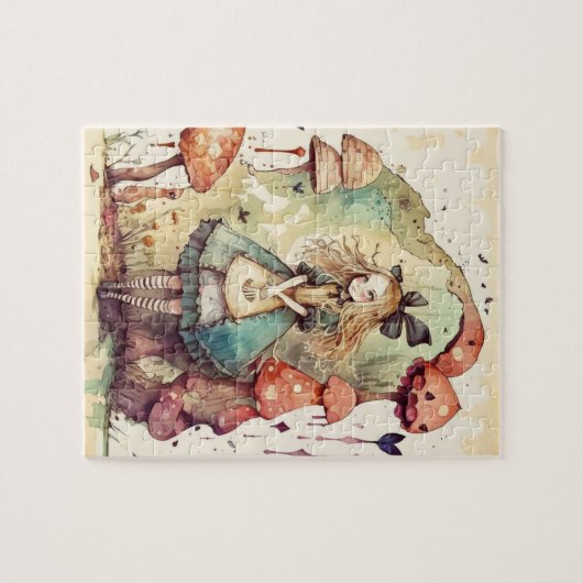 Alice in Wonderland puzzel Legpuzzel (Horizontaal)