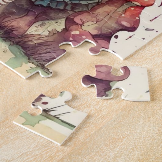 Alice in Wonderland puzzel Legpuzzel (Zijkant)