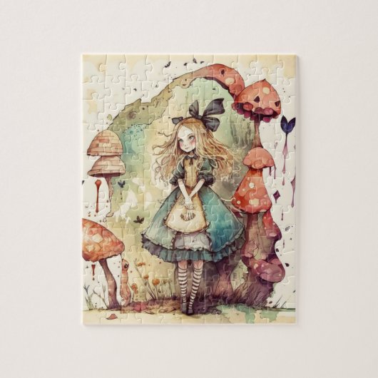 Alice in Wonderland puzzel Legpuzzel (Verticaal)