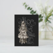Alice in Wonderland Queen Alice Grunge (Single) Briefkaart (Staand voorkant)