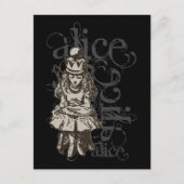 Alice in Wonderland Queen Alice Grunge (Single) Briefkaart (Voorkant)