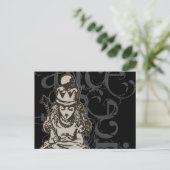 Alice in Wonderland Queen Alice Grunge (Single) Briefkaart (Staand voorkant)