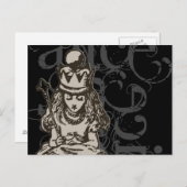 Alice in Wonderland Queen Alice Grunge (Single) Briefkaart (Voorkant / Achterkant)