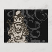 Alice in Wonderland Queen Alice Grunge (Single) Briefkaart (Voorkant)