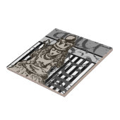 Alice in Wonderland Queen Alice Grunge Tegeltje (Zijkant)