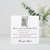 Alice in Wonderland Queen of Heart Grunge (Single) Kaart (Staand voorkant)