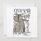 Alice in Wonderland Queen of Heart Grunge (Single) Kaart (Achterkant)