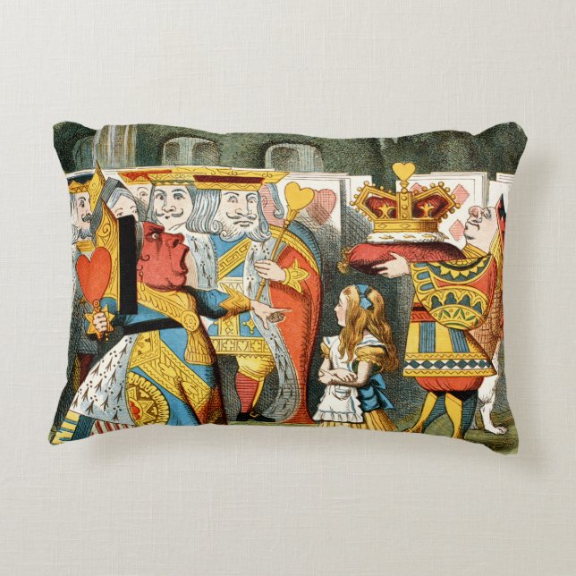 Alice in Wonderland Queen of Hearts Accent Kussen (Achterkant)
