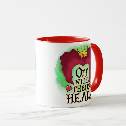 Alice in Wonderland Queen Of Hearts Big Head Mok (Voorkant rechts)