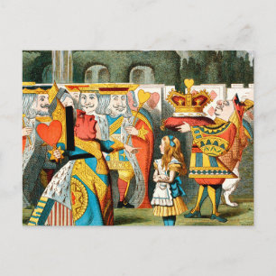 Alice in Wonderland Queen of Hearts Briefkaart