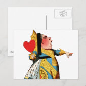 Alice in Wonderland Queen of Hearts Briefkaart (Voorkant / Achterkant)