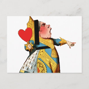 Alice in Wonderland Queen of Hearts Briefkaart