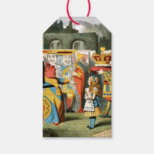 Alice in Wonderland Queen of Hearts Cadeaulabel (Voorkant)