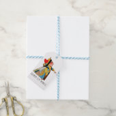 Alice in Wonderland Queen of Hearts Cadeaulabel (Met Touw)