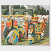 Alice in Wonderland Queen of Hearts Cadeaupapier (Vlak)