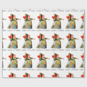 Alice in Wonderland Queen of Hearts Cadeaupapier (Vlak)