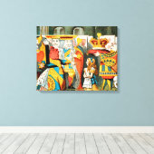 Alice in Wonderland Queen of Hearts Canvas Afdruk (Insitu (Houten vloer))