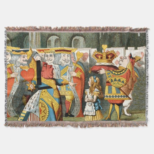 Alice in Wonderland Queen of Hearts Deken (Voorkant)