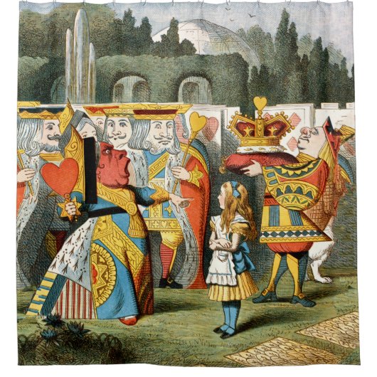 Alice in Wonderland Queen of Hearts Douchegordijn (Voorkant)