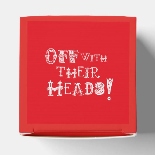 Alice in Wonderland Queen of Hearts Favor Box Bedankdoosjes (Bovenkant)