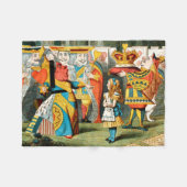 Alice in Wonderland Queen of Hearts Fleece Deken (Voorkant (Horizontaal))