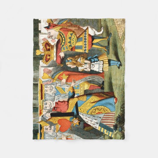 Alice in Wonderland Queen of Hearts Fleece Deken (Voorkant)