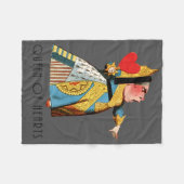 Alice in Wonderland Queen of Hearts Fleece Deken (Voorkant (Horizontaal))