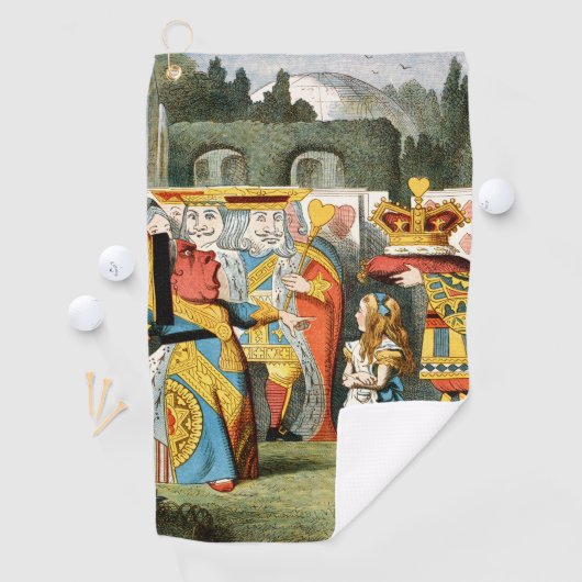 Alice in Wonderland Queen of Hearts Golfhanddoek (Insitu)