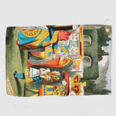 Alice in Wonderland Queen of Hearts Golfhanddoek (Horizontaal)