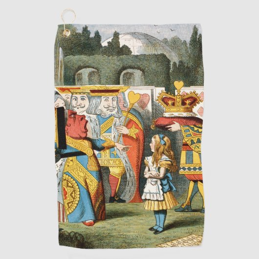 Alice in Wonderland Queen of Hearts Golfhanddoek (Voorkant)