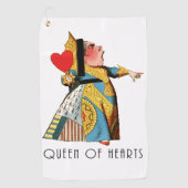 Alice in Wonderland Queen of Hearts Golfhanddoek (Voorkant)