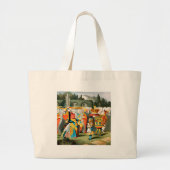 Alice in Wonderland Queen of Hearts Grote Tote Bag (Voorkant)