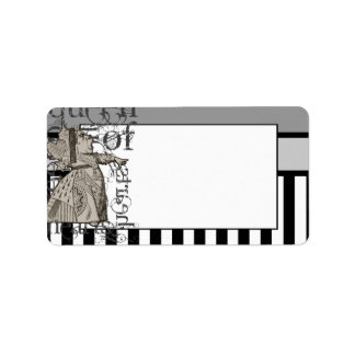 Alice In Wonderland Queen of Hearts Grunge Etiket