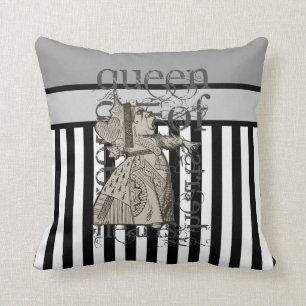 Alice in Wonderland Queen of Hearts Grunge Kussen