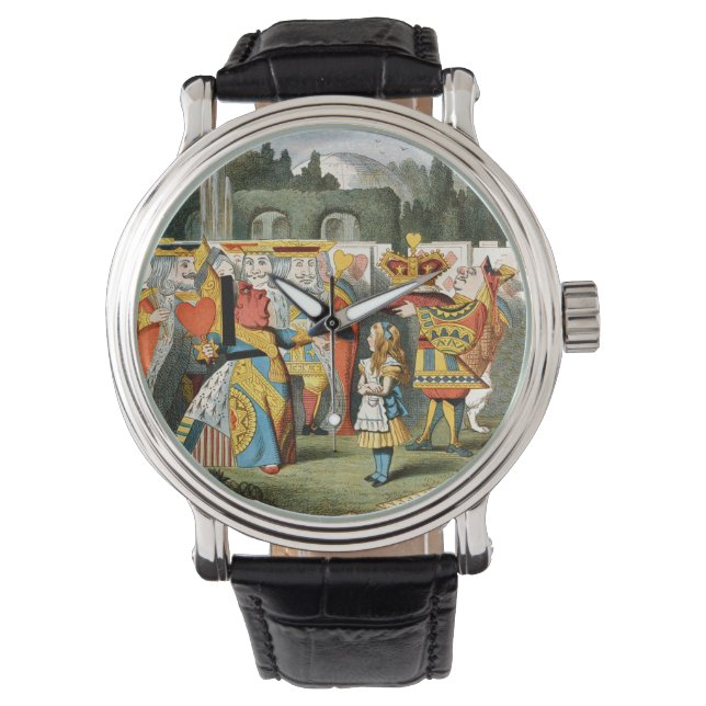 Alice in Wonderland Queen of Hearts Horloge (Voorkant)