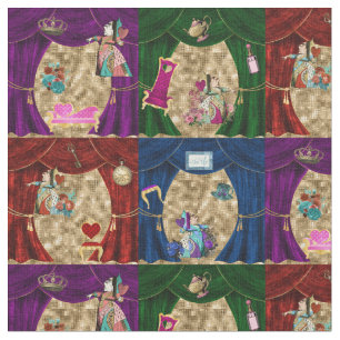 Alice in Wonderland Queen of Hearts in Theater Stof