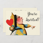 Alice in Wonderland Queen of Hearts Kaart (Voorkant / Achterkant)