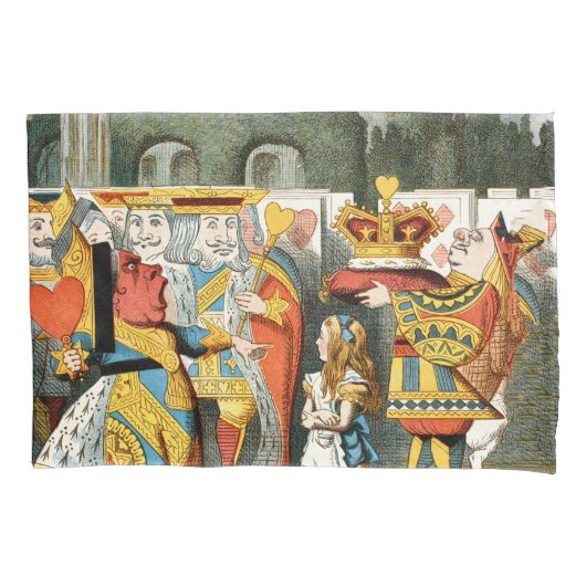 Alice in Wonderland Queen of Hearts Kussensloop (Voorkant)