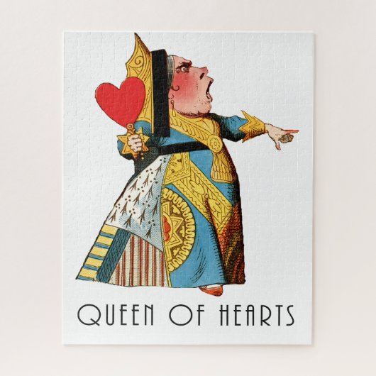 Alice in Wonderland Queen of Hearts Legpuzzel (Verticaal)